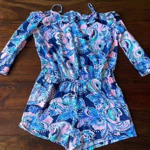 Lilly Pulitzer Girls Off the Shoulder Romper